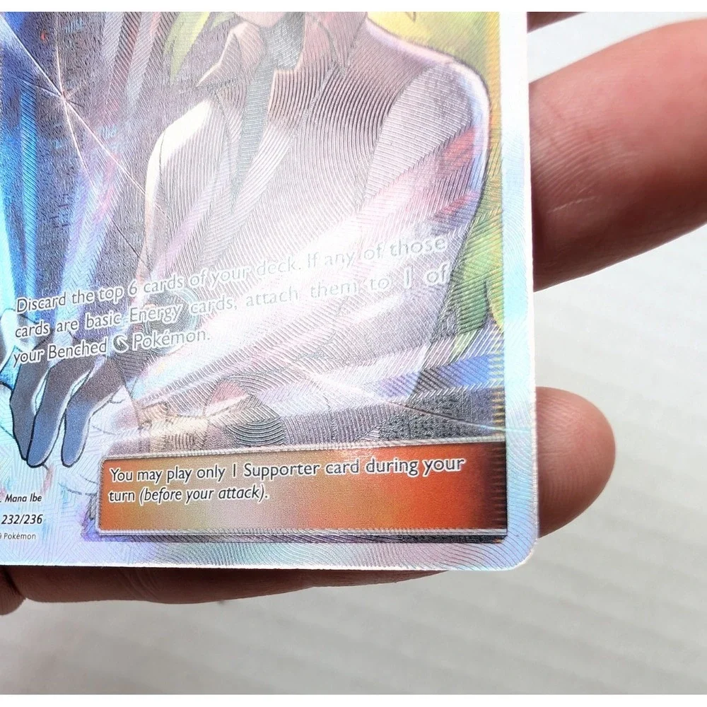 MINT N's Resolve Full Art 232/236 Cosmic Eclipse Pokemon TCG SM12